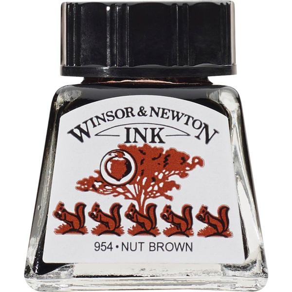 ドローイングインク 441　ナッツブラウン　14ml　Winsor&amp;Newton ウィンザーアンドニ...