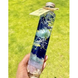 ハーバリウム マリンブルー イエロー ピンク 夏 海 貝殻 healing