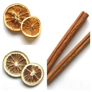 オレンジ シナモン ２枚セット ハーバリウム プリザーブドフラワー 花材 hk094