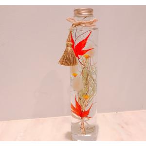 ハーバリウム マリンブルー イエロー ピンク 夏 海 貝殻 healing 大