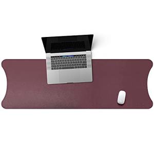 Mydours PUレザーデスクブロッターマット135x40cm多目的コンピューターテーブルプロテクターカバーパッド防水両面キーボードマウスパッド ブ