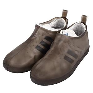 Eco Ride World シューズカバー 防水 バイク レインシューズカバー PVC 靴カバー 滑り止め 男女兼用 (B 靴底サイズ 25cm，