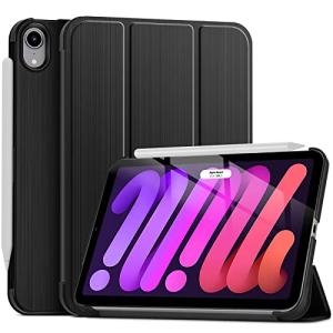 ProCase iPad Mini6 ケース 2021 8.3インチ、三つ折りスタンド スマートカバー オートスリープ対応 金属起毛テクスチャ模様、適