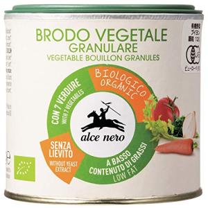 ALCE NERO(アルチェネロ) 有機 野菜ブイヨン パウダー タイプ 120g (オーガニック イタリア産 添加物不使用 化学調味料不使用