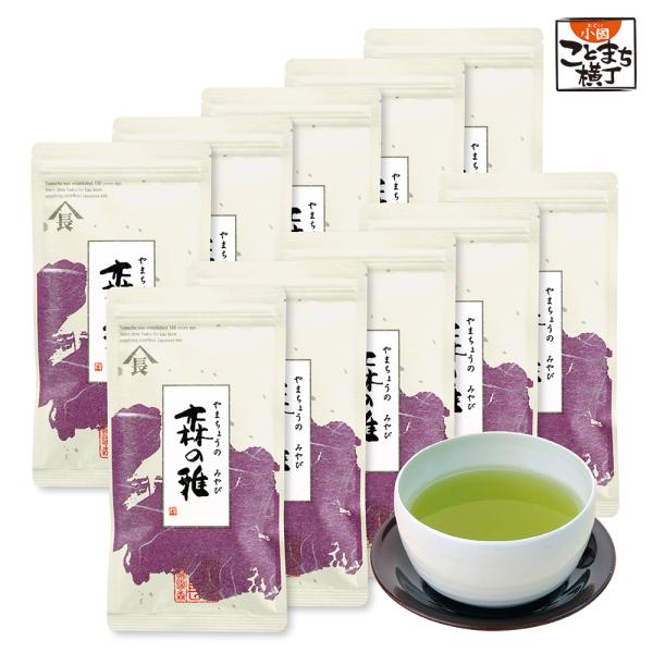 新茶 2023 森の雅 100g×10袋 まとめ買い 茶葉 リーフ 深蒸し茶 深むし茶 日本茶 緑茶...