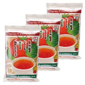 まとめ買い 粉末 スープ トマトと大葉のおいしいスープ 粉末 スティック 個包装 国産 トマト 大葉 スープ 手軽 料理 インスタント 375g (5g×25包)×3袋｜kotomachi