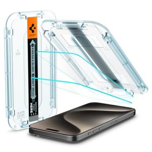 Spigen EZ Fit ガラスフィルム iPhone 15 Pro Max 用 貼り付けキット付き iPhone 15 ProMax 対応｜kotoohogi77