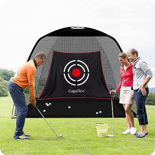 Gagalileo 3x2x1.8m ゴルフネット 自宅練習 設置簡単 キャリーバッグ付き 室内屋外