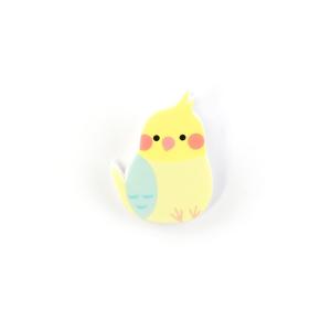 インコクリップ　イエロー　オカメ　クリックポスト対応　黄　YE