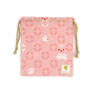 巾着  シマエナガ七宝 ピンク  クリックポスト対応  シマエナガ PK