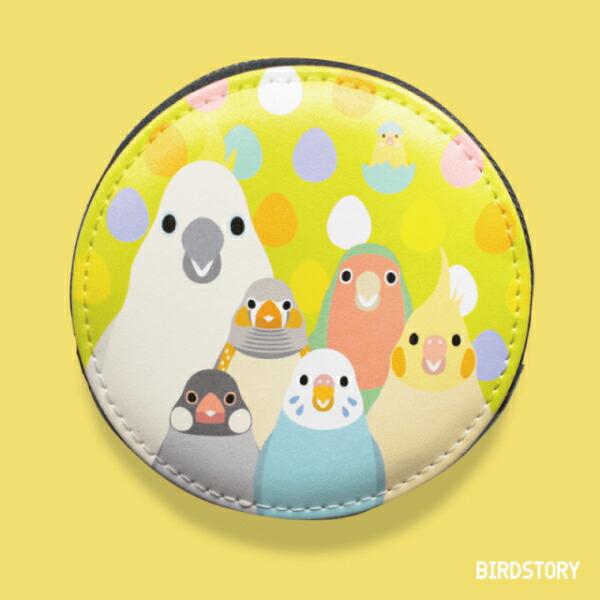 【BIRDSTORY】コインケース　SMILE BIRD　グリーン　◆ゆうパケット対応◆