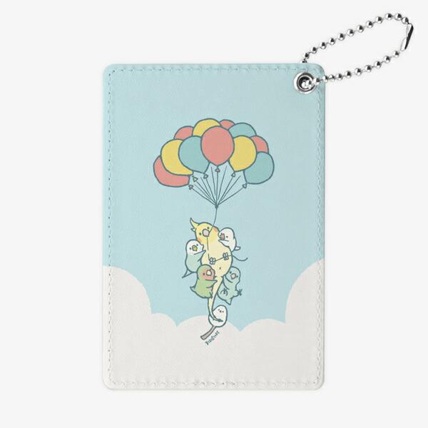 【BIRDSTORY】パスケース　★TOBERUKEDONE（風船）　◆ゆうパケット対応◆