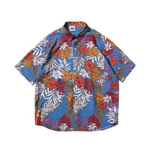 アロハシャツ レディースシャツ春夏秋 開襟シャツ ハワイシャツ ゆったり 男女兼用おしゃれ カジュア...