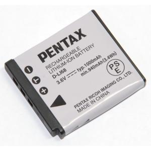 PENTAX ペンタックス 充電式リチウムイオンバッテリー D-LI68　純正　　　送料無料【メール便の場合】　 DLI68