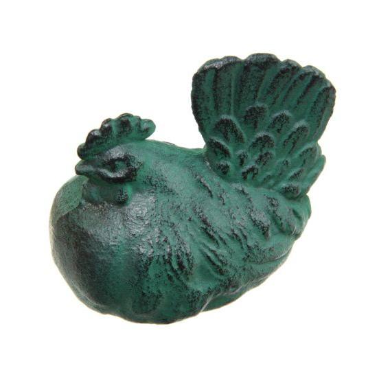 書道文鎮　にわとり190g （高岡鉄器）