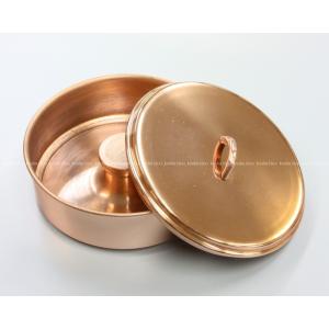 弘梅堂 書道用品 「墨池 中 銅製」 直径140mm