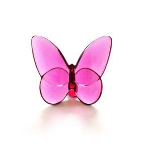 バカラBaccarat フィギュア　パピヨンPAPILLON  ピオニー2102548【バカラリボン付属】【御結婚・新築御祝・還暦御祝・寿・ギフト包装可能】｜koube-ps-collection