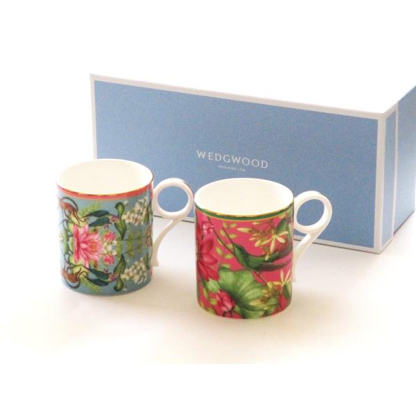 ウェッジウッドWEDGWOOD　ワンダーラストWonderlust　マグカップ　ペア（メナジェリ、ピ...