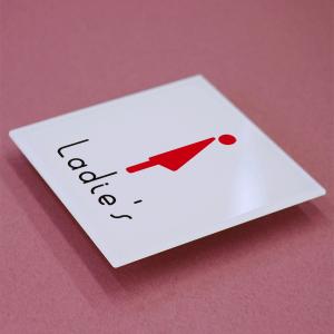 トイレプレート（アクリル製）ピクトサインプレート(acr-s-tp-h003）