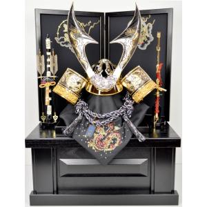 五月人形】武将兜ケース飾り【北寿】六分之一 前田利家公之兜 ※兜