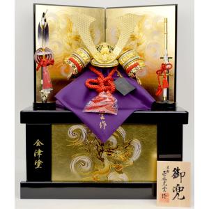 江戸節句人形】五号 金太『兜』-モダンブラック- 幸一光作−人形の