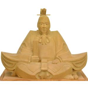 天神様】井波彫刻『菅原道真公』 六寸・欅（けやき） 加茂 蕃山（かも