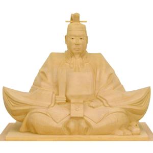 天神様】井波彫刻『菅原道真公』 六寸・欅（けやき） 加茂 蕃山（かも