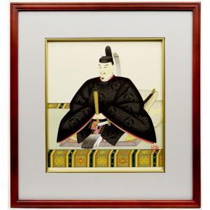 天神様】ミニ掛け軸 尺巾アンドン『菅原道真公』北条 静香（ほうじょう