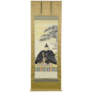 天神様】ミニ掛け軸 尺巾アンドン『菅原道真公』神田 有記（かんだ