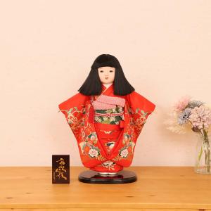 市松人形 齊藤公司作 13号 愛ちゃん 金彩友禅 袴 13d-hakama1-aid