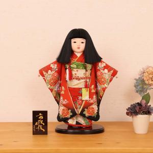 市松人形 齊藤公司作 8号 愛ちゃん 金彩友禅 お座り 雛人形 ひな人形