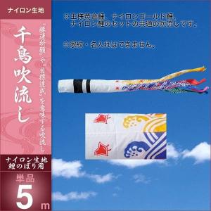 こいのぼり 庭園用 キング印 鯉幟 ナイロン鯉 青鯉5m 単品 代引き&熨斗