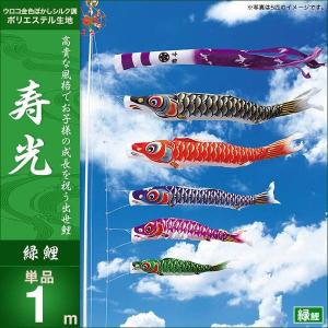 こいのぼり 庭園用 キング印 鯉幟 寿光 青鯉1m 単品 代引き&熨斗不可