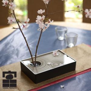 花器 薄端｜ 尺1富士山水 ｜剛信作 銅製 紙箱入り【高岡銅器】d94-03