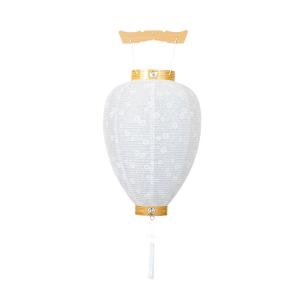 盆提灯 吊り提灯 御所提灯 白紋天 中尺 紋天 紙張