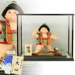 久月 五月人形 ケース飾り ケース入り 5月人形 コンパクト 兜飾り 金
