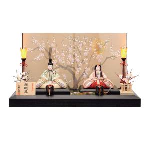 久月 雛人形 ひな人形 雛 木目込人形飾り 平飾り 親王飾り 立雛 芹川