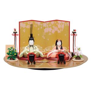 雛人形 ひな人形 木目込み人形 真多呂人形 コンパクト 立雛飾り 伝統