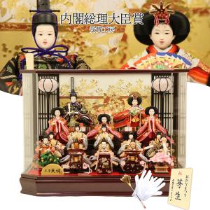 雛人形 ひな人形 ケース飾り コンパクト  十五人飾り