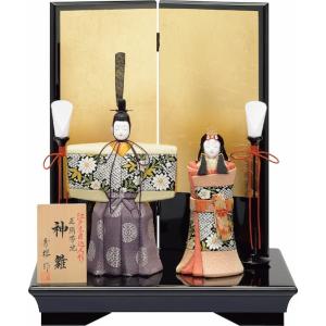 雛人形 きめこみ 木目込み人形 一秀 2021年新作スタイリッシュ雛 親王