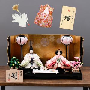 雛人形 ケース飾り ひな人形 親王飾り コンパクト 平安清玉作 衣裳着