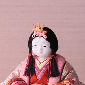 木目込み雛人形 こひな ピンク 白 水色 五人...の詳細画像4