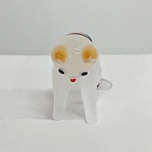 ダルメシアン 犬 置物 グッズ ガラス細工 ミニチュア 雑貨 動物 飾り