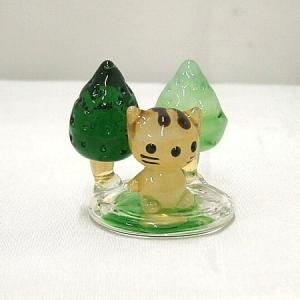 ガラス細工 ミニチュア 雑貨 置物 花飾り テラリウム 花【ゆり