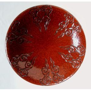 鎌倉彫 博古堂 桃大鉢 鎌倉彫 博古堂 桃大鉢