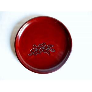 鎌倉彫　手彫　絵替鎌倉盆　丸盆　五枚　在銘　書付共箱　V　R8990B 鎌倉彫 手彫 絵替鎌倉盆 丸盆 五枚 在銘 書付共箱