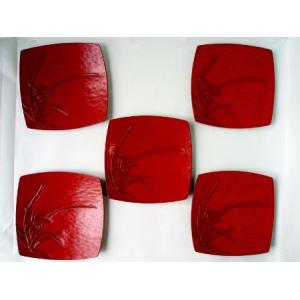 鎌倉彫 銘々皿 桜花弁 五枚組 : 鎌倉彫廣堂 - 通販 - Yahoo!ショッピング