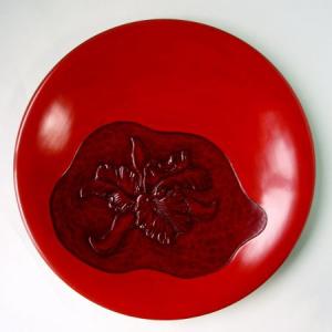 鎌倉彫 桃皿 六寸 木の葉繋ぎ : 鎌倉彫廣堂 - 通販 - Yahoo!ショッピング