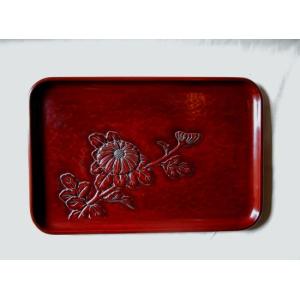 鎌倉彫 長方盆 玉縁付 七寸五分×一尺四寸 桜 : 鎌倉彫廣堂 - 通販