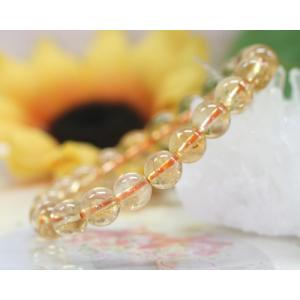 パワーストーン ブレスレット 黄水晶シトリン（9mm×21珠）金運の石